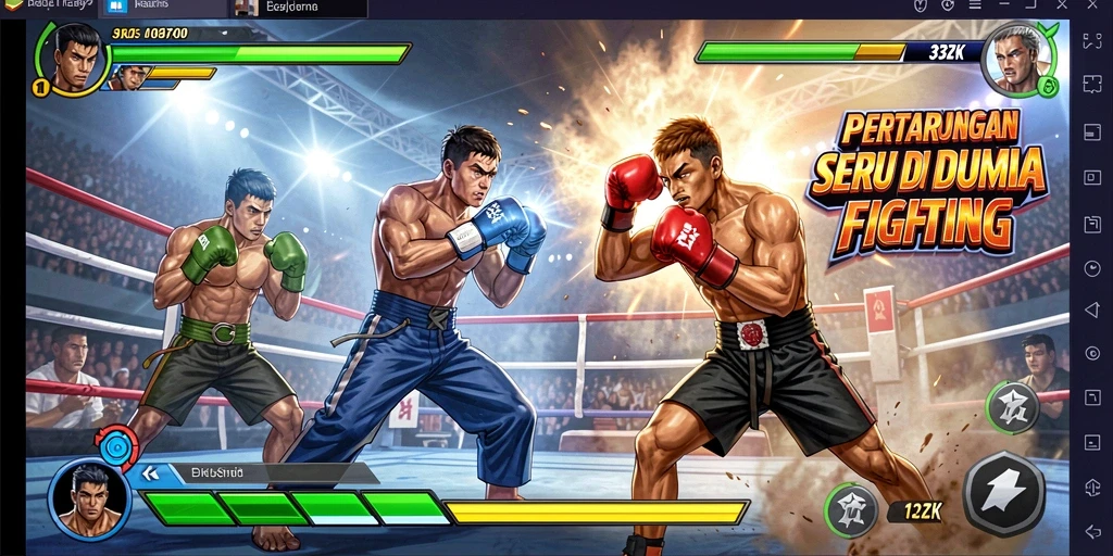 Gameplay aksi pertarungan yang seru di 33ZK.