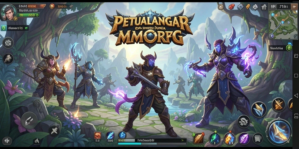 Tampilan gameplay 71H yang menakjubkan dalam dunia MMORPG.