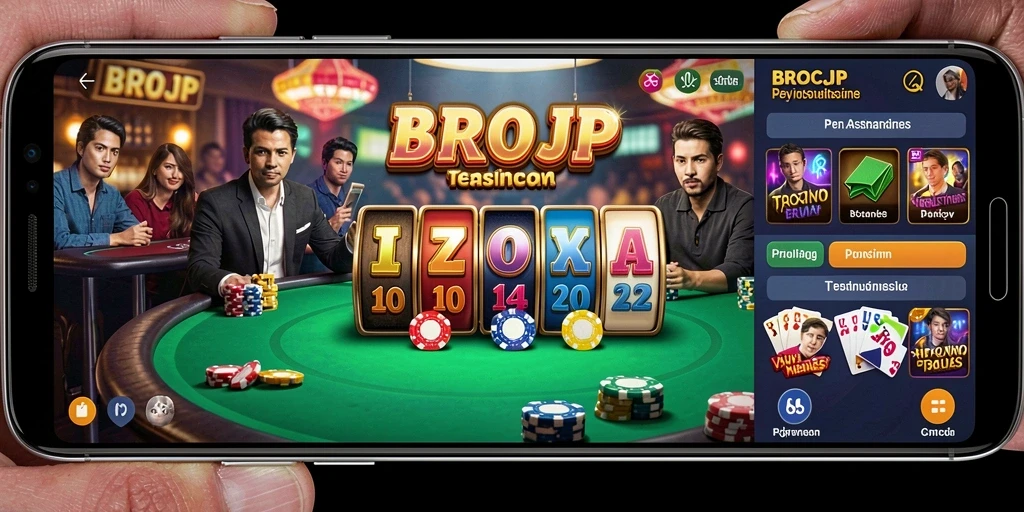Tampilan gameplay kasino menarik di BROJP dengan grafis menawan.