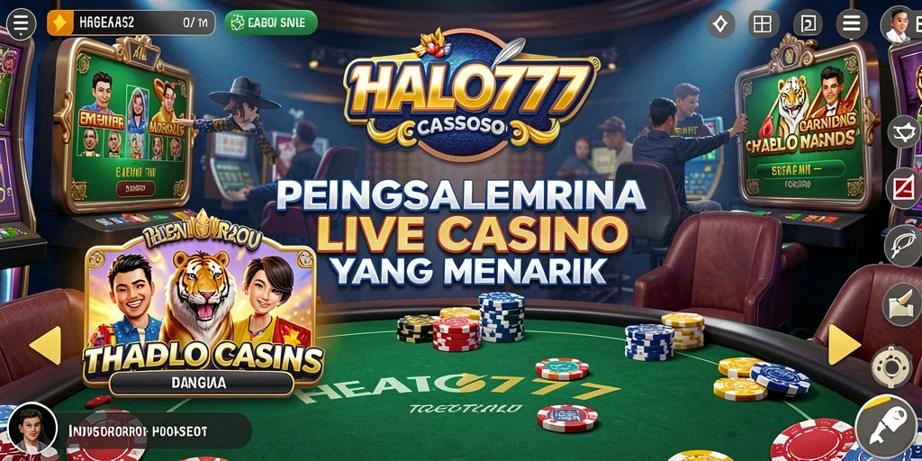 Gameplay Live Casino yang mendebarkan di HALO777.