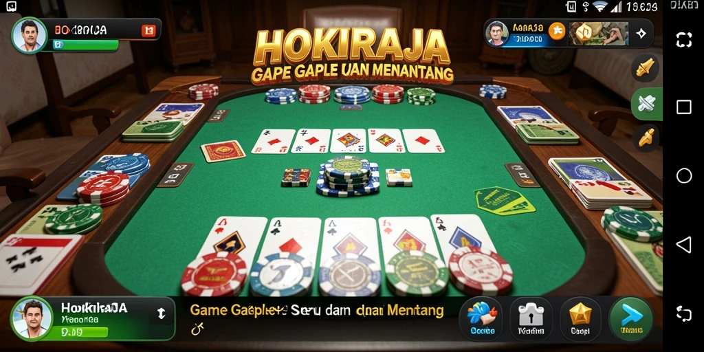 Tampilan gameplay HOKIRAJA dengan suasana kompetitif yang menyenangkan.