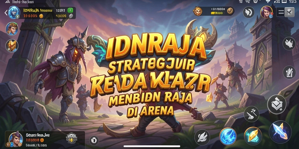 Screenshot gameplay IDNRAJA menampilkan strategi epik dan pertempuran seru.