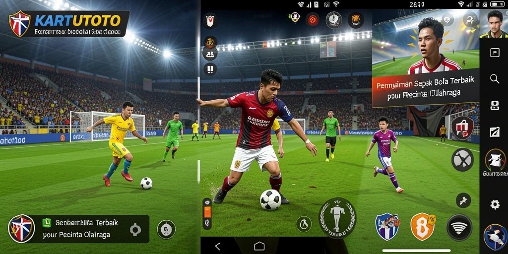 Tampilan aksi seru dalam pertandingan sepak bola KARTUTOTO.