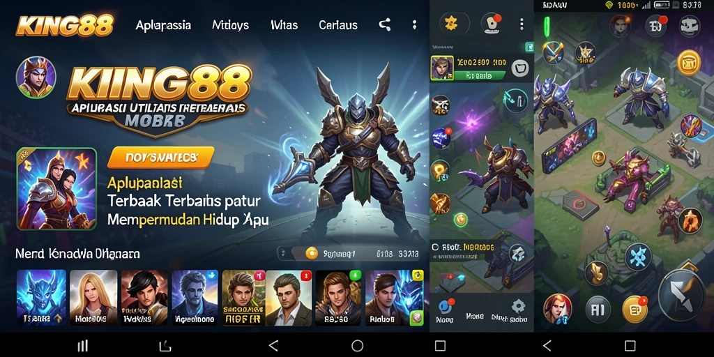 Tangkapan layar utama dari KING88 yang menunjukkan fitur utilitas yang efisien.