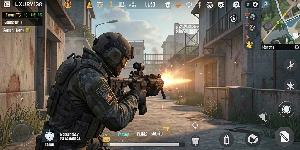 Tampilan gameplay LUXURY138 dalam pertempuran seru.