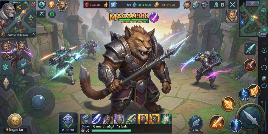 Tampilan gameplay <strong>MACAN388</strong> yang mendebarkan dan strategis.
