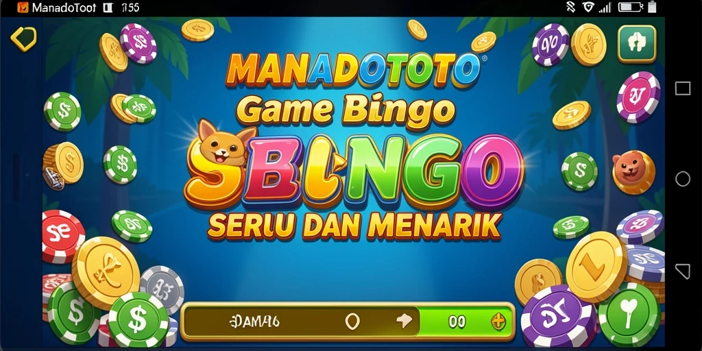 Tampilan seru gameplay Bingo di MANADOTOTO.
