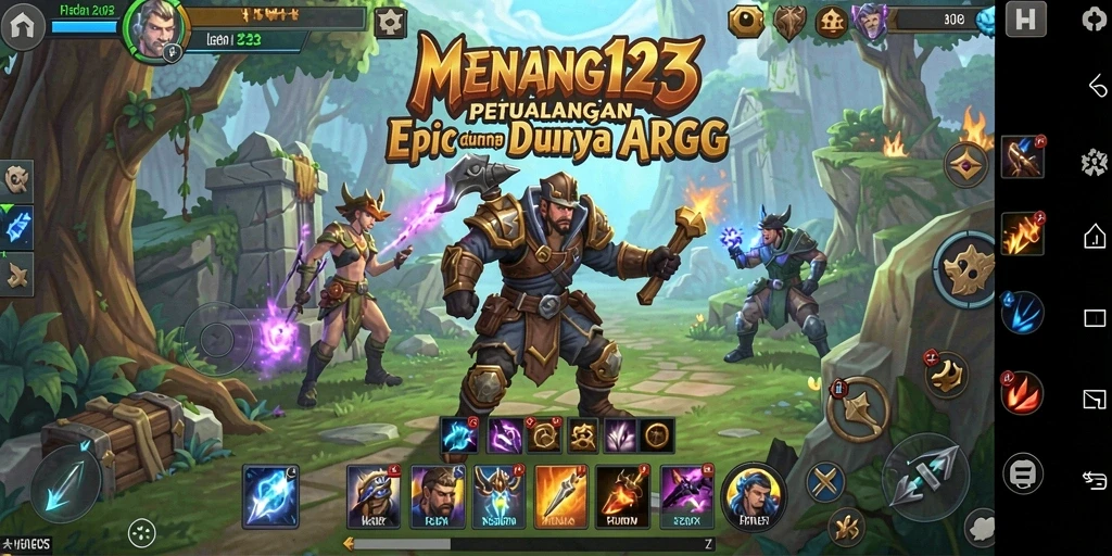 Tangkapan layar MENANG123 menampilkan aksi mendebarkan dalam pertempuran ARPG.