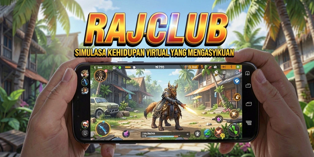 Screenshot dari gameplay RAJACLUB yang menunjukkan interaksi karakter.