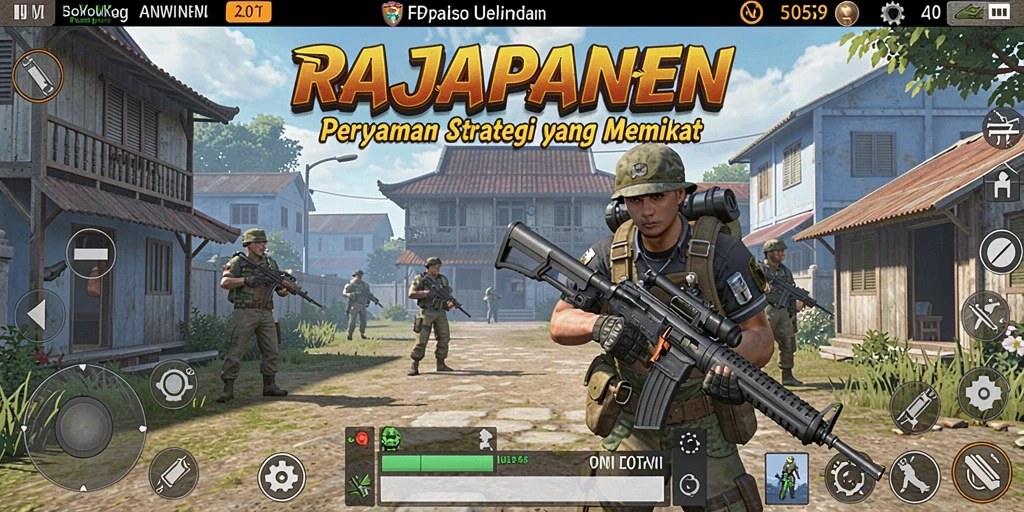 Tampilan gameplay RAJAPANEN yang penuh aksi dan strategi