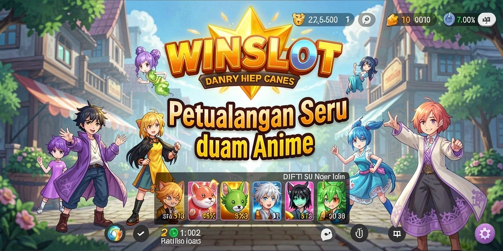 Tampilan gameplay WINSLOT yang penuh aksi dan karakter Anime.