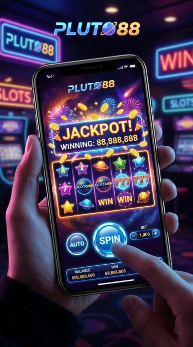 Tampilan antarmuka pengguna pluto88 yang sederhana.